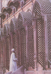 wodden balconies of peshawar